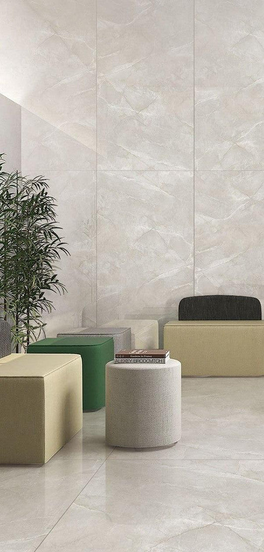 Porcelain Large Format SLIM Tile | 1200x2400x5.5mm | Pearl Onyx - Global Builders Warehouse